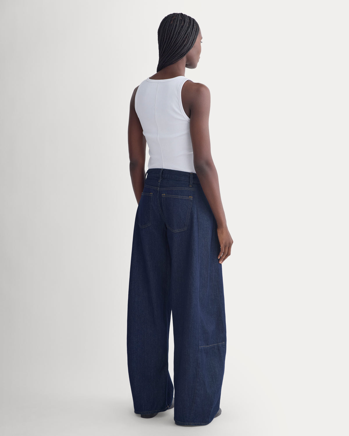 Baggy Barrel-Leg Jean | Dark Indigo