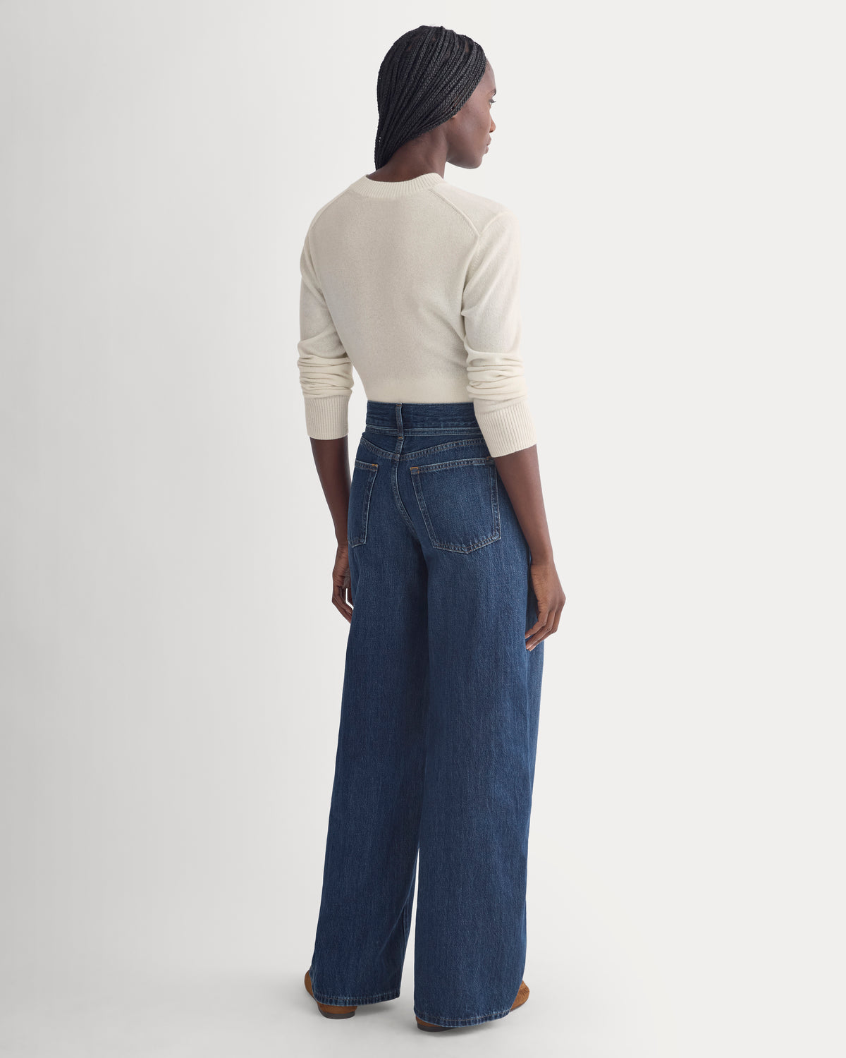 Lightweight Loose Wide-Leg Jean | Dark Indigo