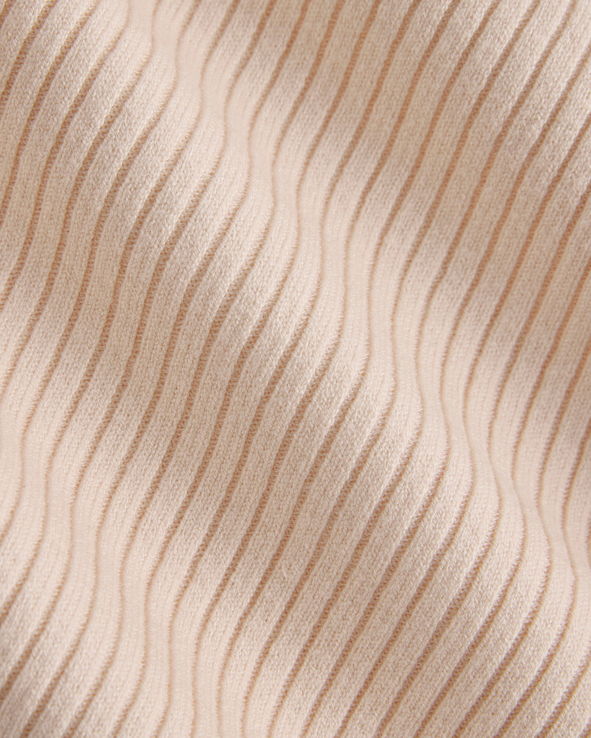 Fine-Knit Funnel-Neck Mini Dress | Whisper Pink