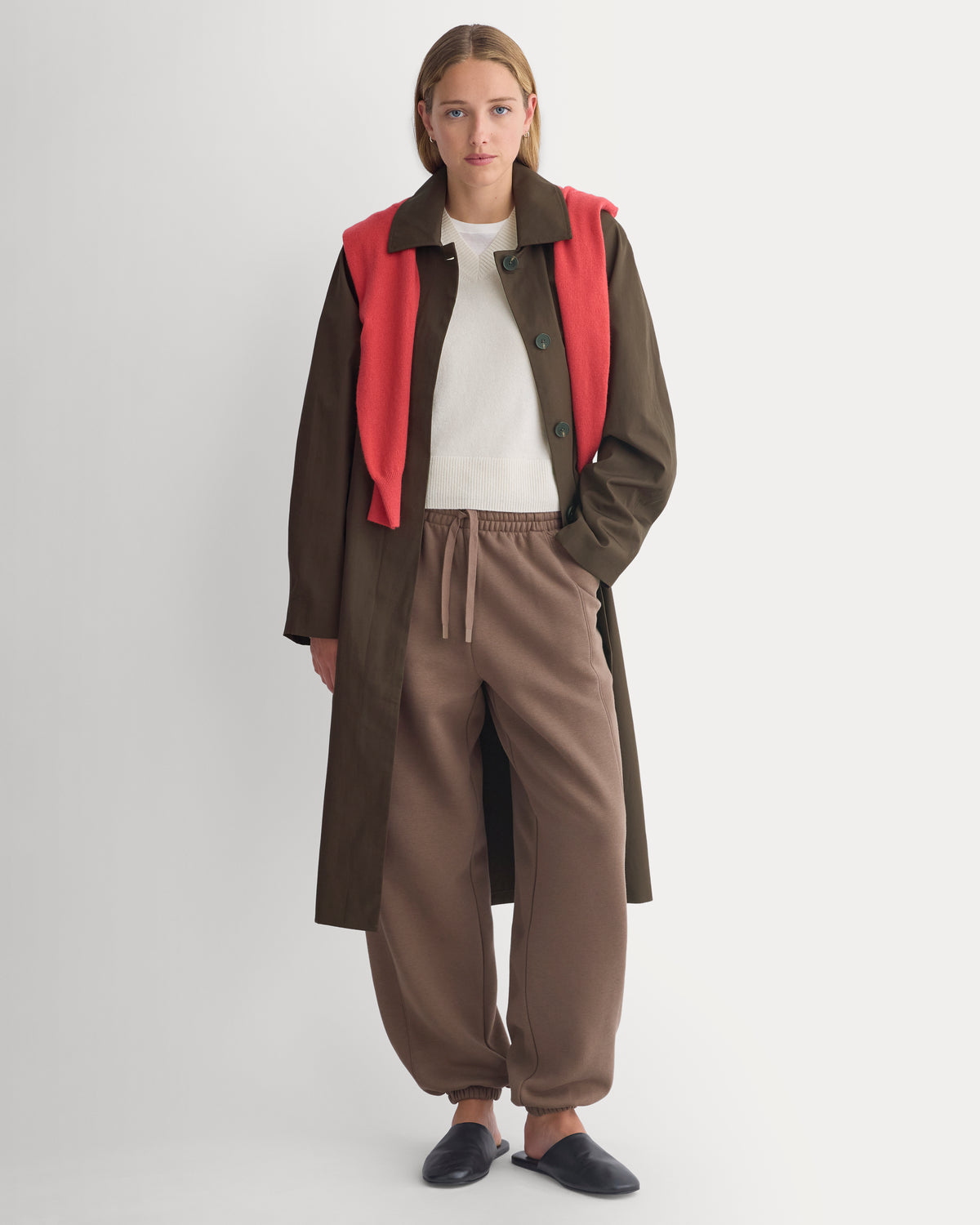 Luxe Fleece Baggy Jogger | Deep Taupe