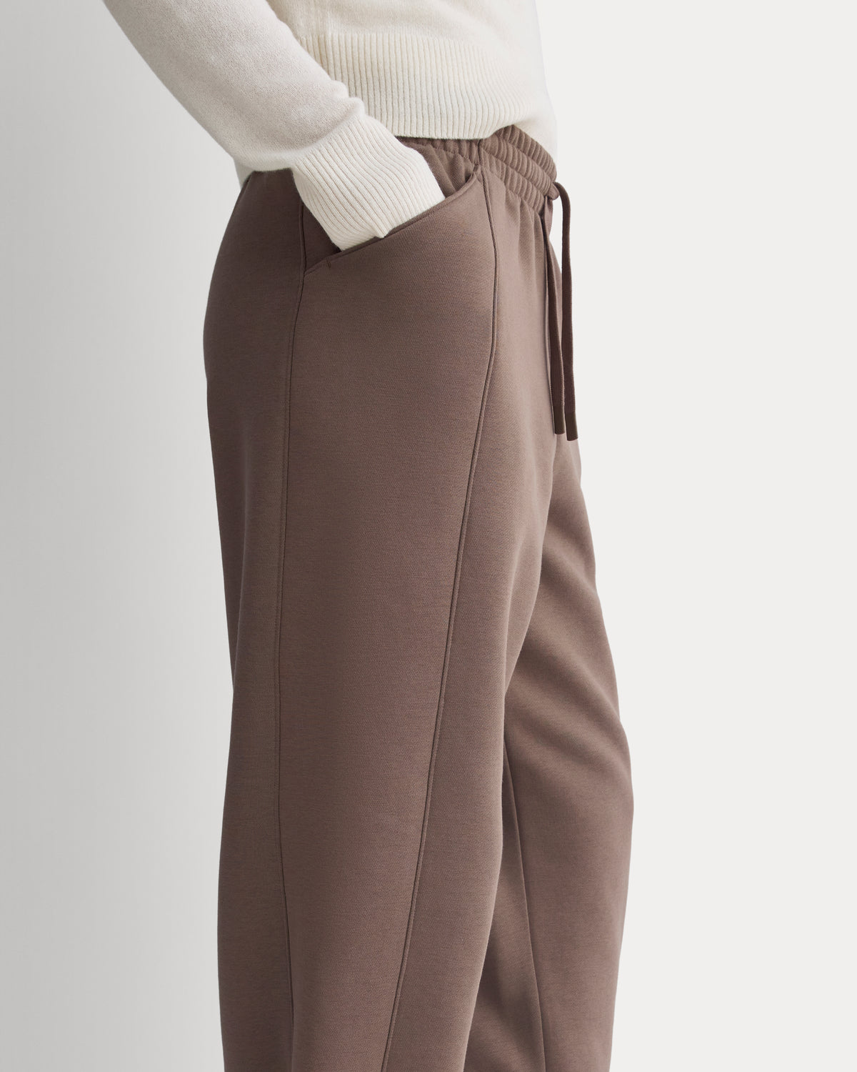 Luxe Fleece Baggy Jogger | Deep Taupe