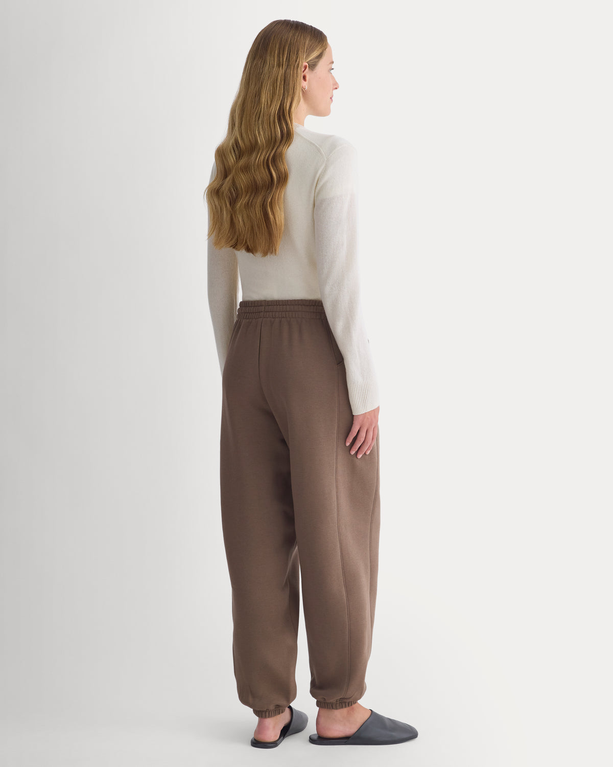 Luxe Fleece Baggy Jogger | Deep Taupe