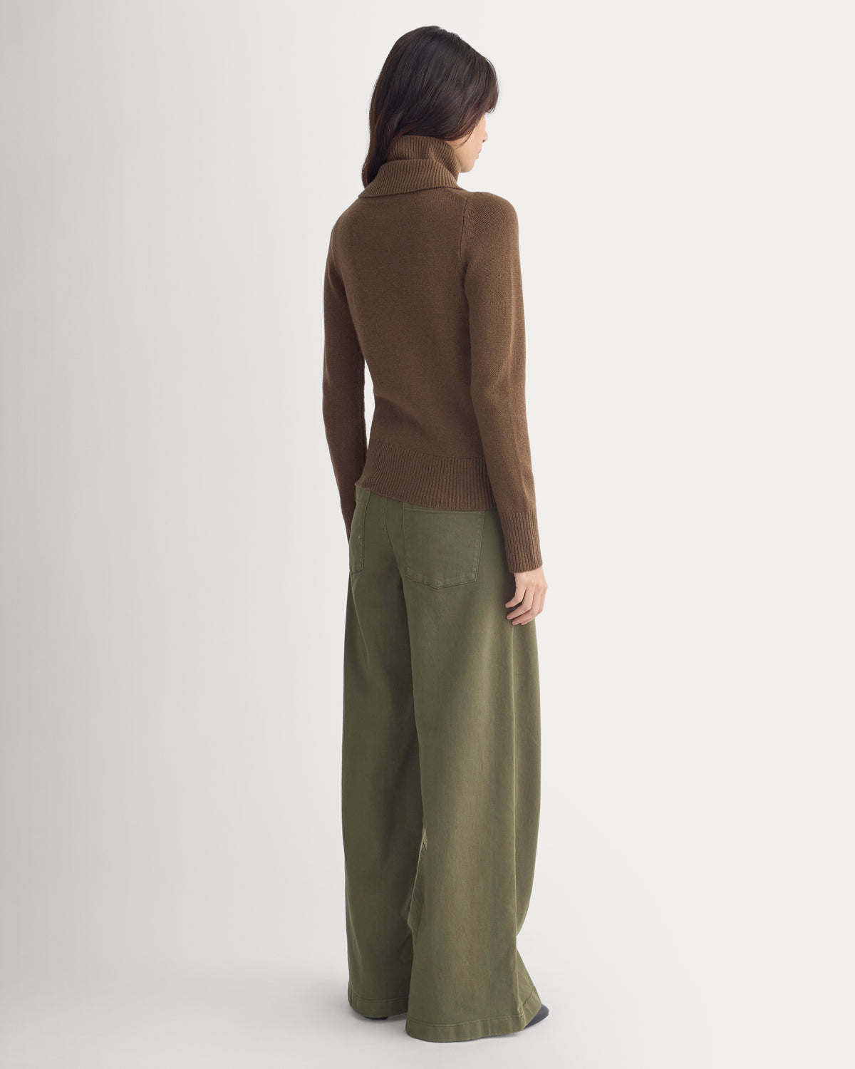 Double-Collar Jacket in Luxe Merino | Cocoa