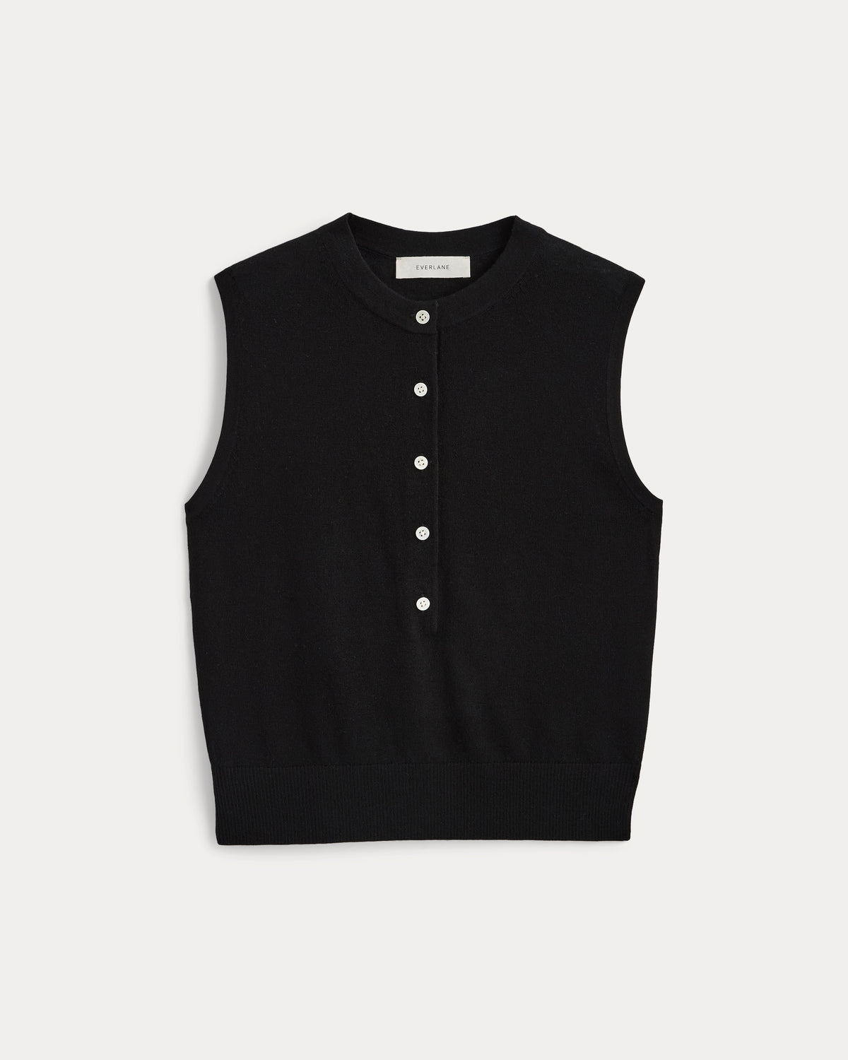 Sleeveless Henley in Ultrasoft Merino