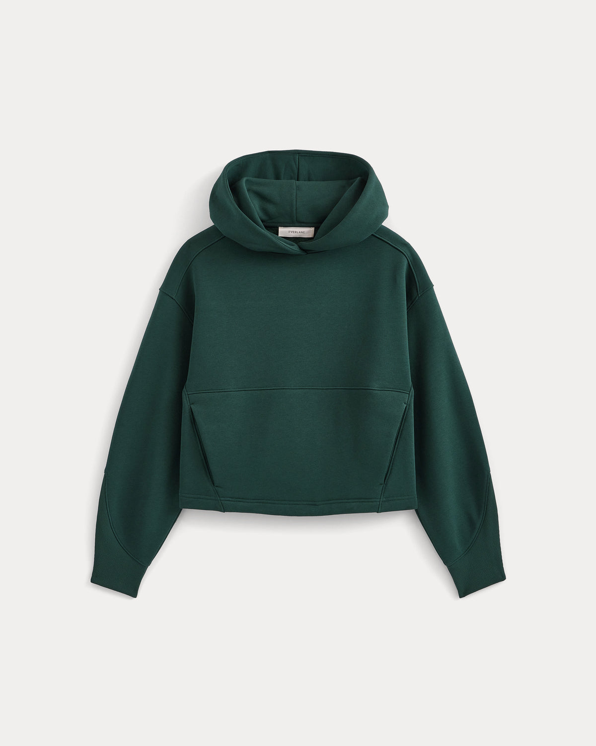 Luxe Fleece Seamed Cropped Hoodie | Ponderosa Pine