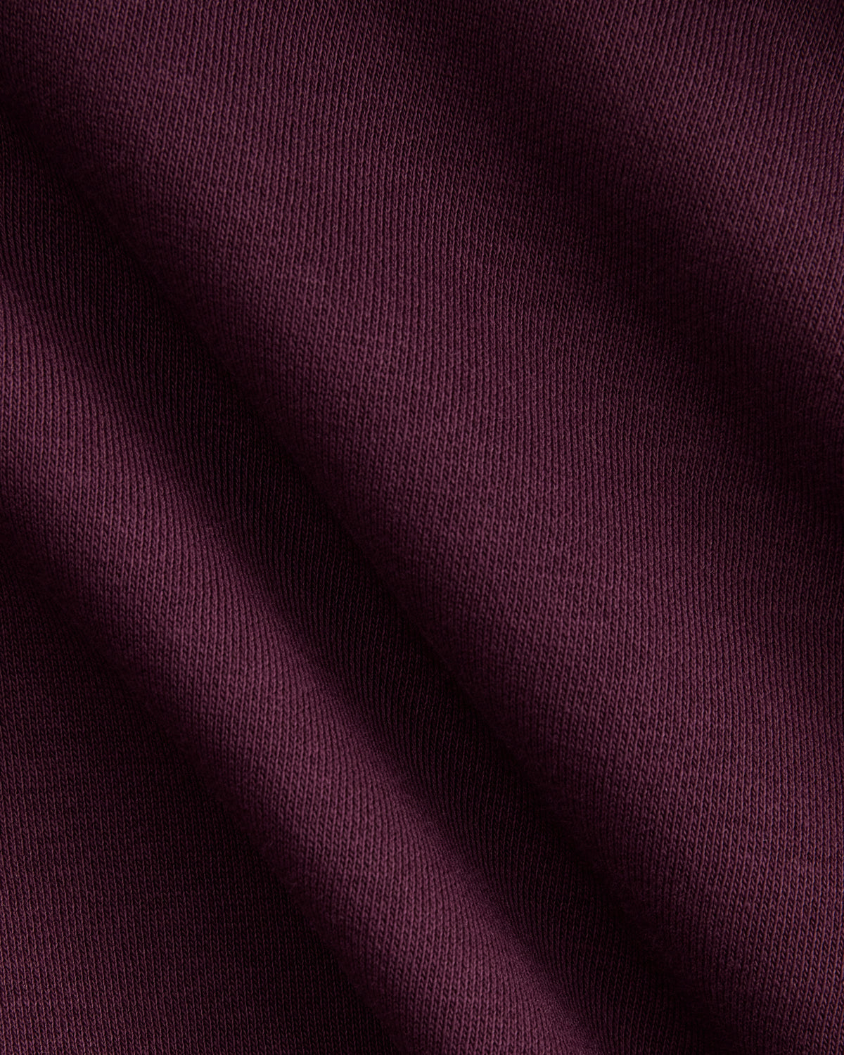 Luxe Fleece Seamed Cropped Hoodie | Deep Plum