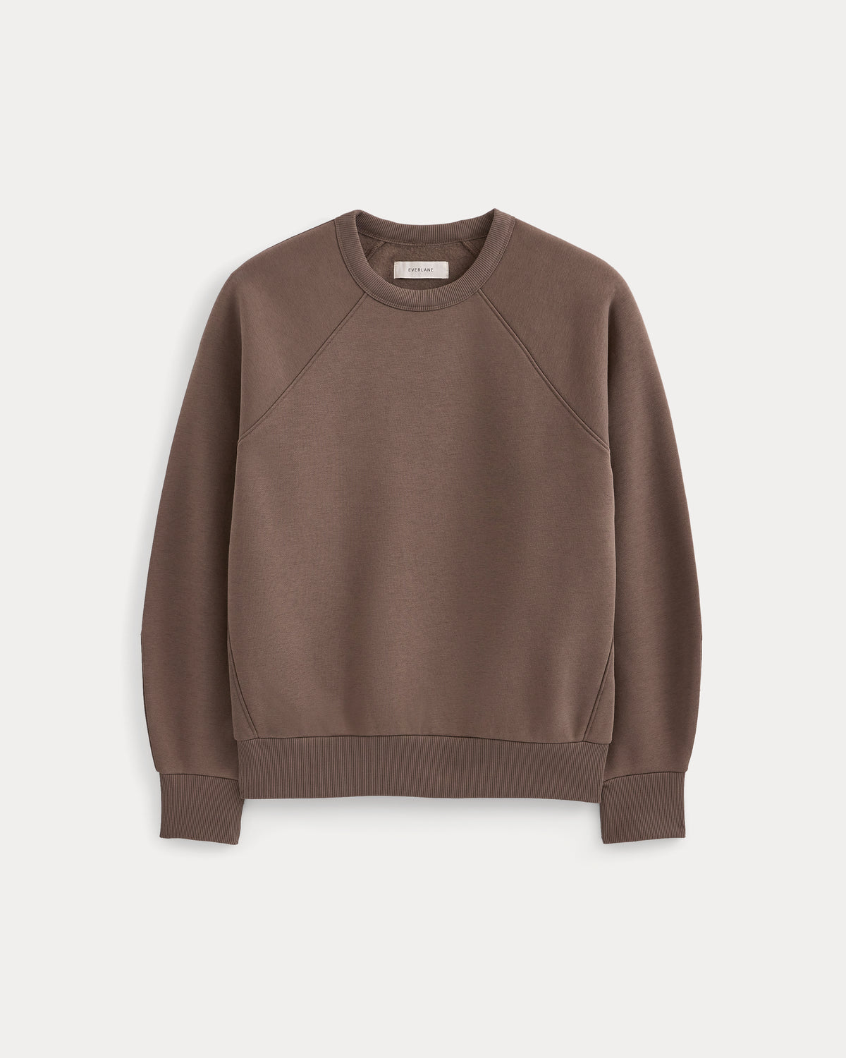 Luxe Fleece Raglan Crewneck | Deep Taupe