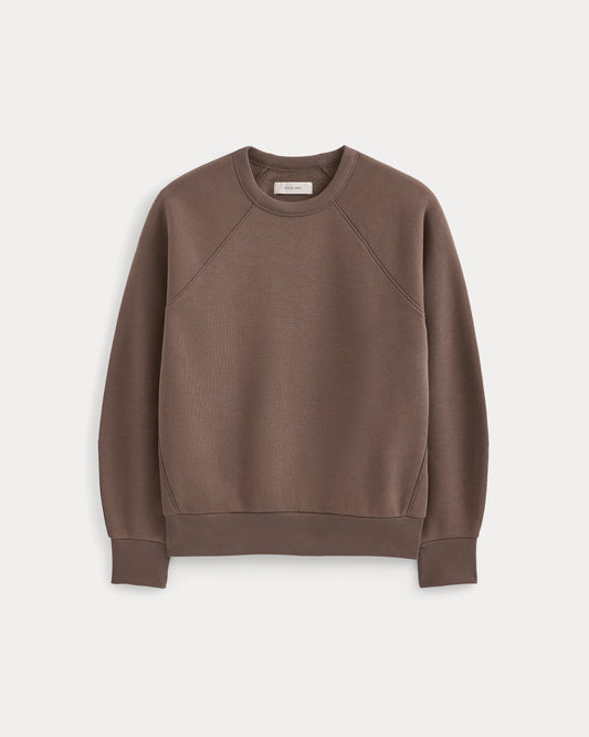 Luxe Fleece Raglan Crewneck | Deep Taupe