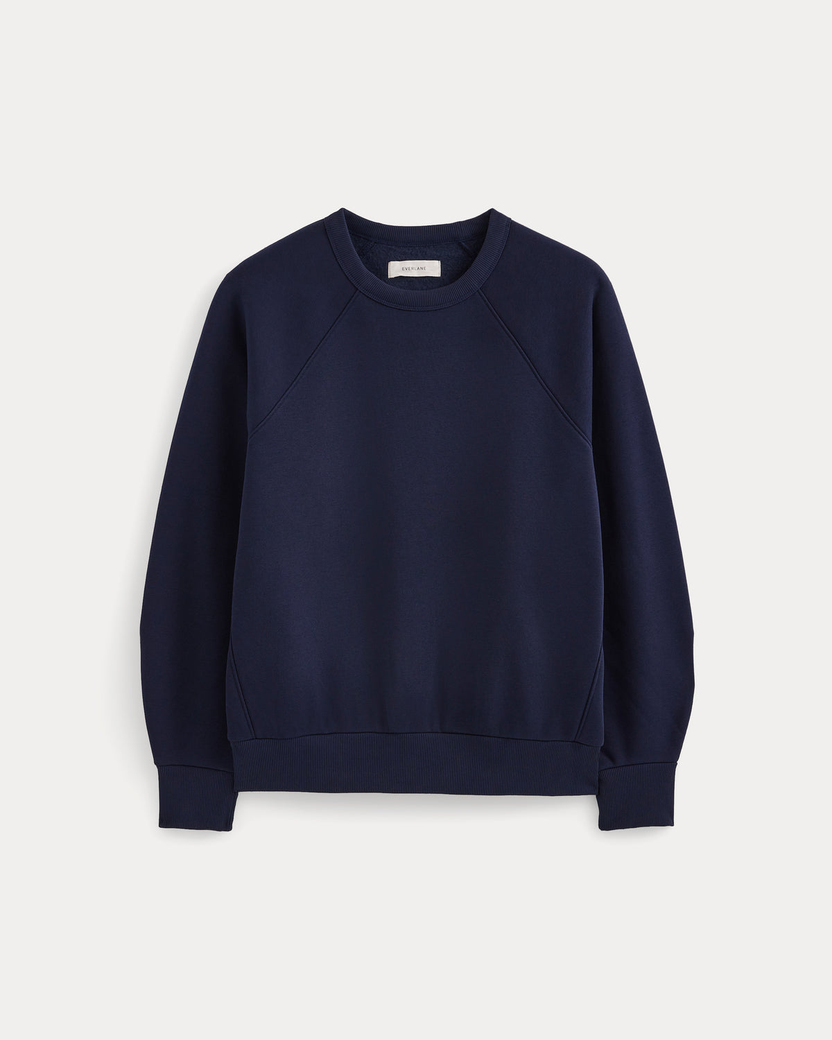 Luxe Fleece Raglan Crewneck |  Navy