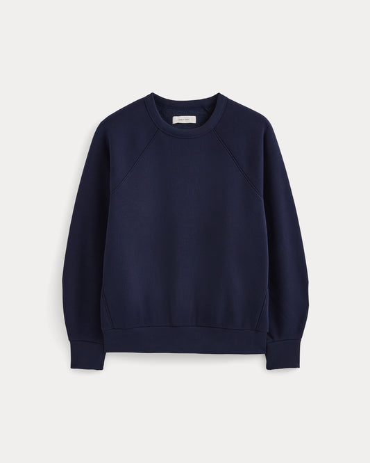 Luxe Fleece Raglan Crewneck | Navy