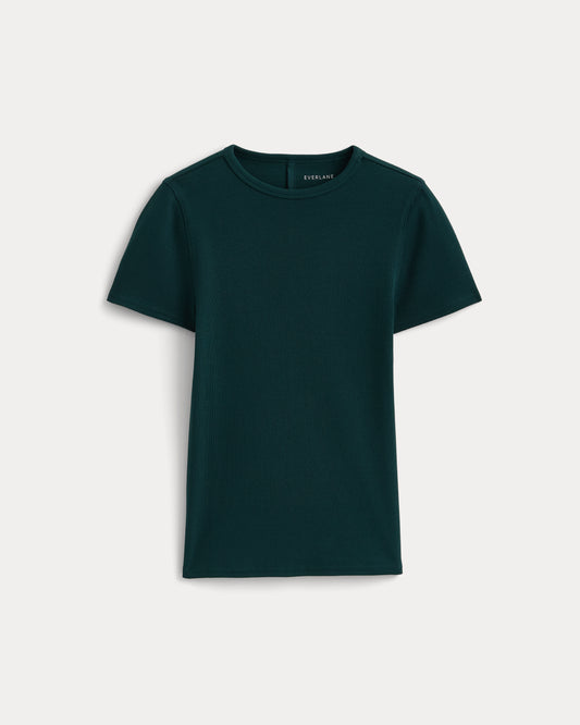 Effortless Rib Short-Sleeve Crew | Ponderosa Pine