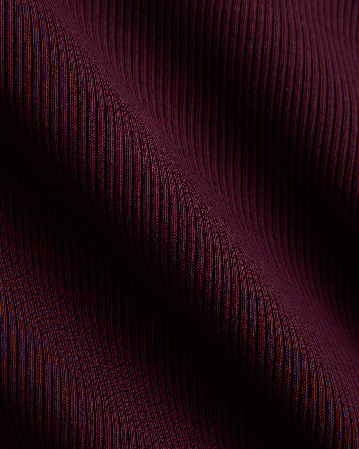 Effortless Rib Short-Sleeve Crew | Deep Plum