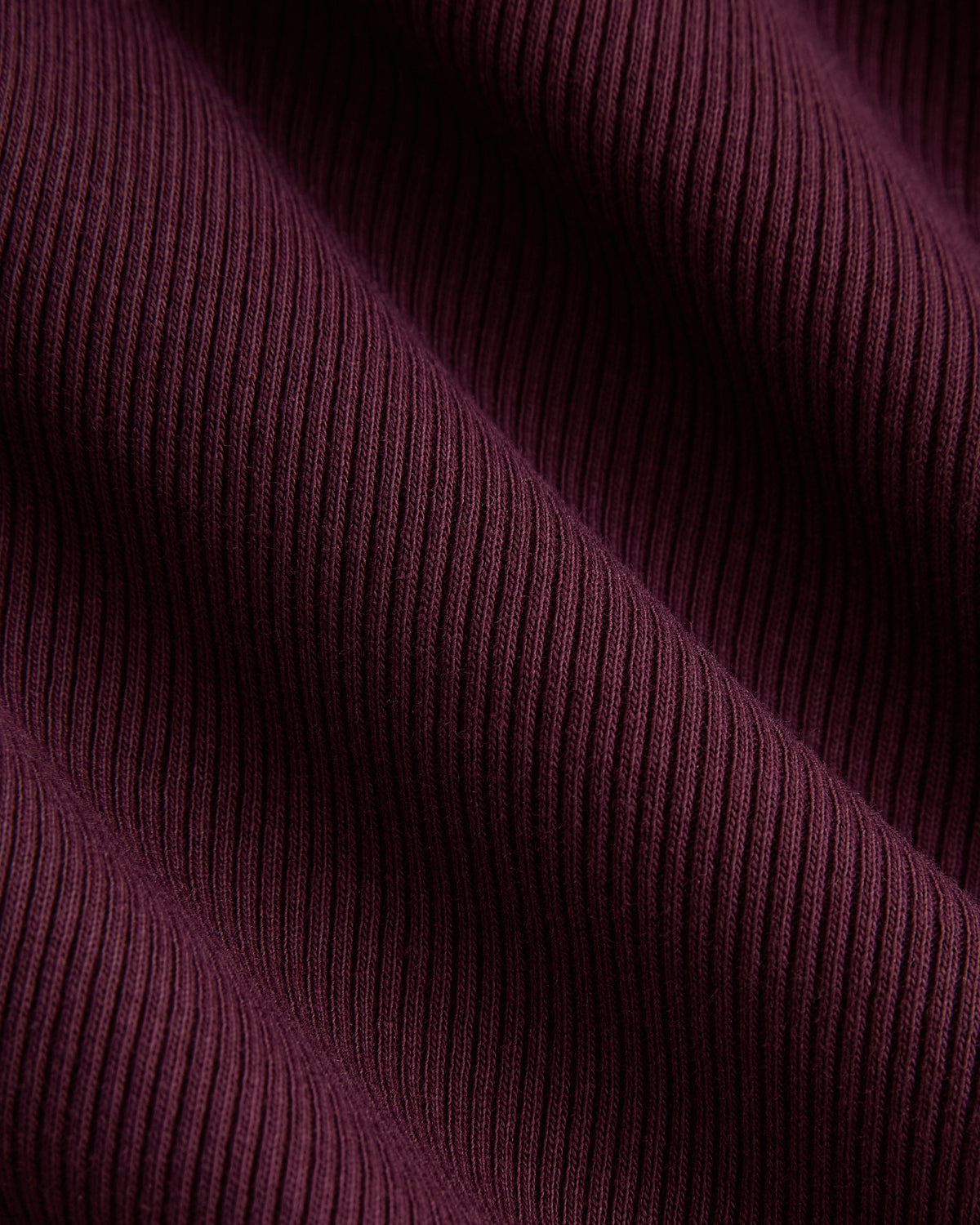 Effortless Rib Raglan Henley | Deep Plum