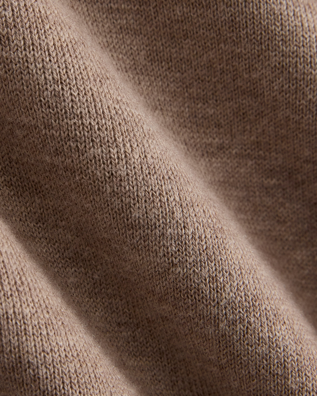 Zip-Up Sweater Jacket in Cotton Merino | Oatmeal