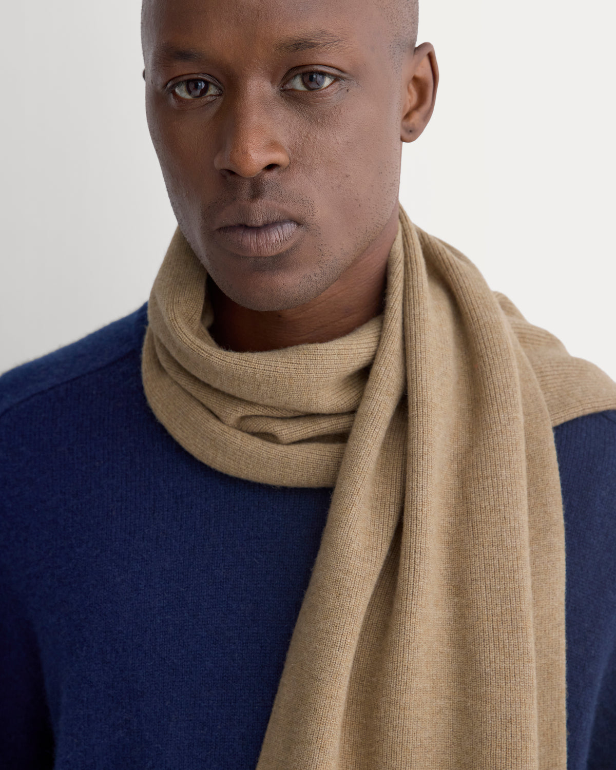 The Cabin Scarf | Dark Heathered Camel