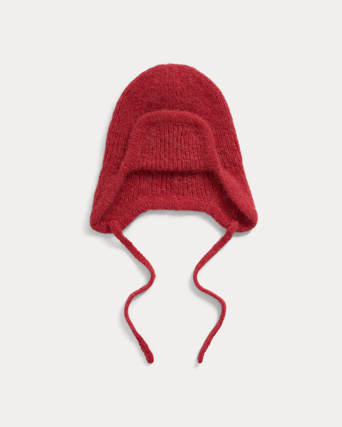 Fuzzy Alpaca Trapper Hat | Berry Red