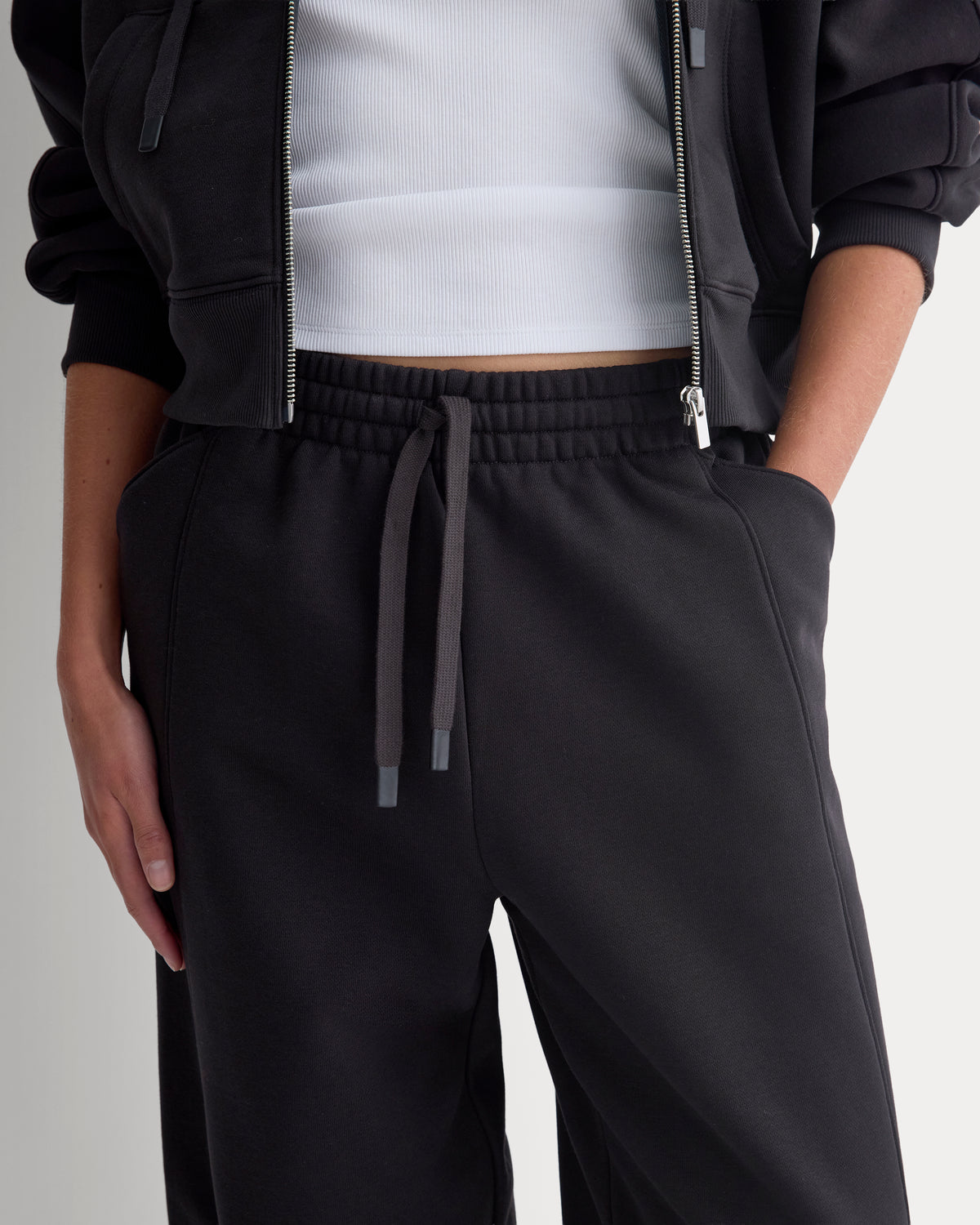 Luxe Fleece Baggy Jogger |  Black
