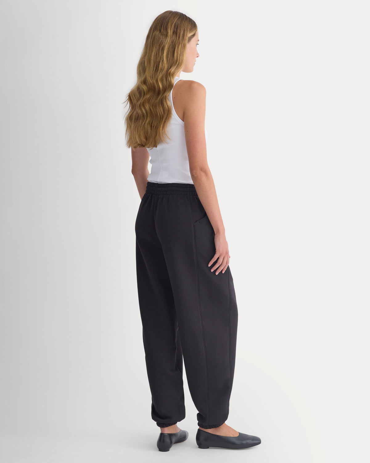 Luxe Fleece Baggy Jogger |  Black