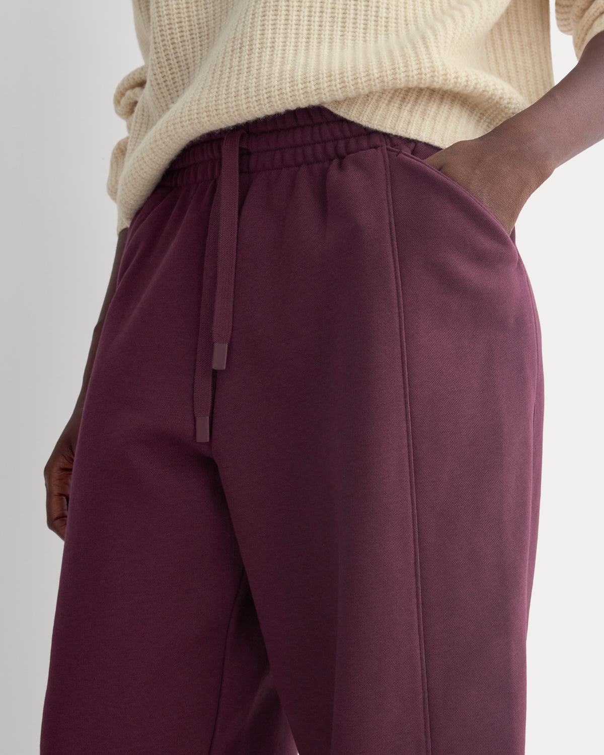Luxe Fleece Baggy Jogger | Deep Plum