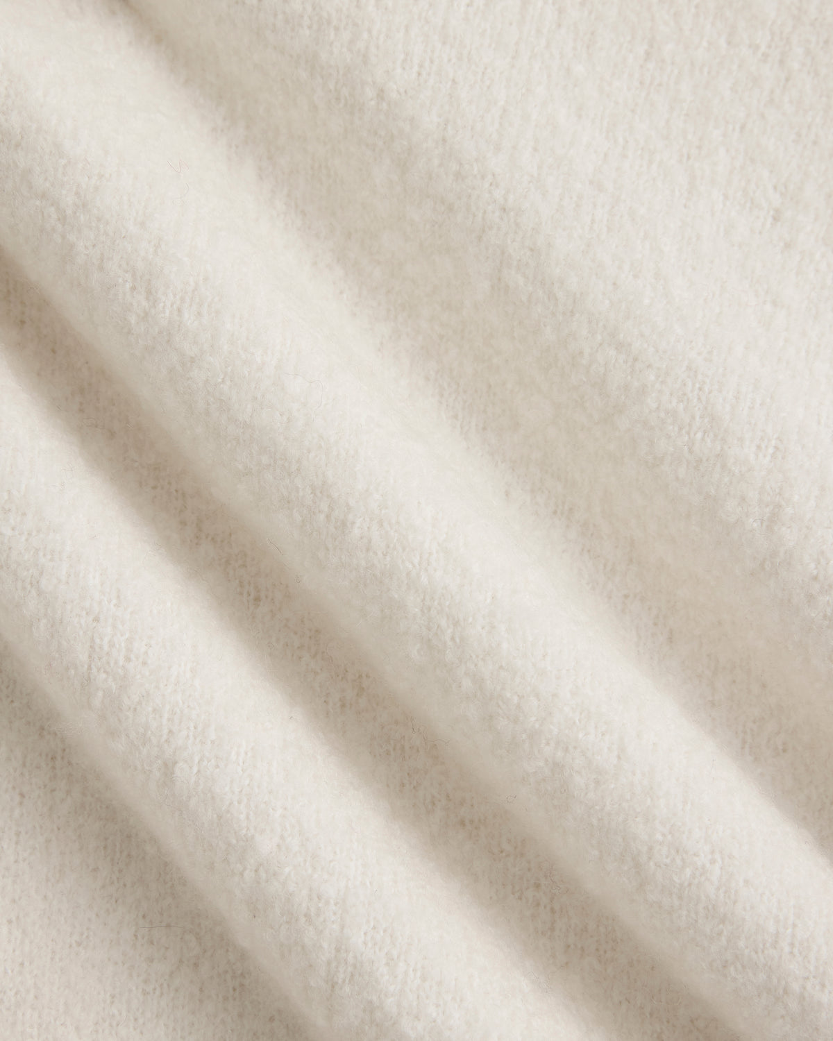 Bouclé Oversized Turtleneck Sweater | Bone