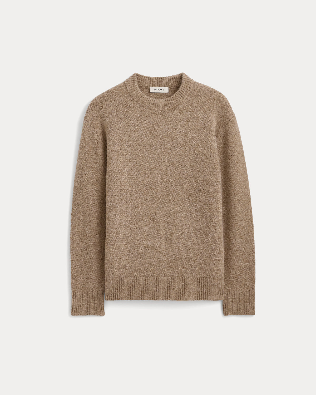 Alpaca Pullover Sweater | Dark Heathered Camel