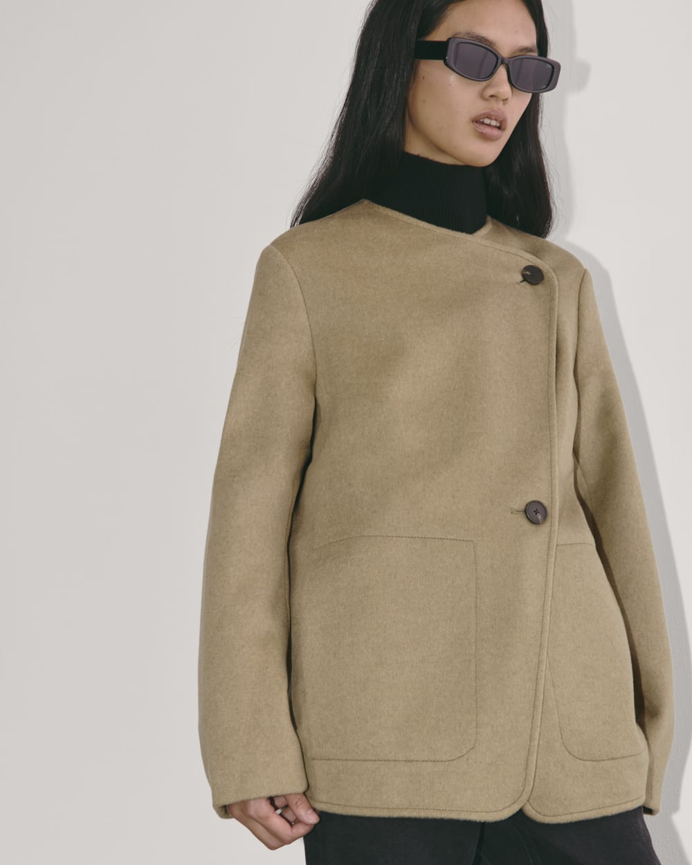 The October Coat | Dark Heathered Camel – Everlane