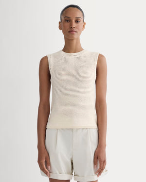 The Organic Cotton Open-Stitch Tank | Canvas