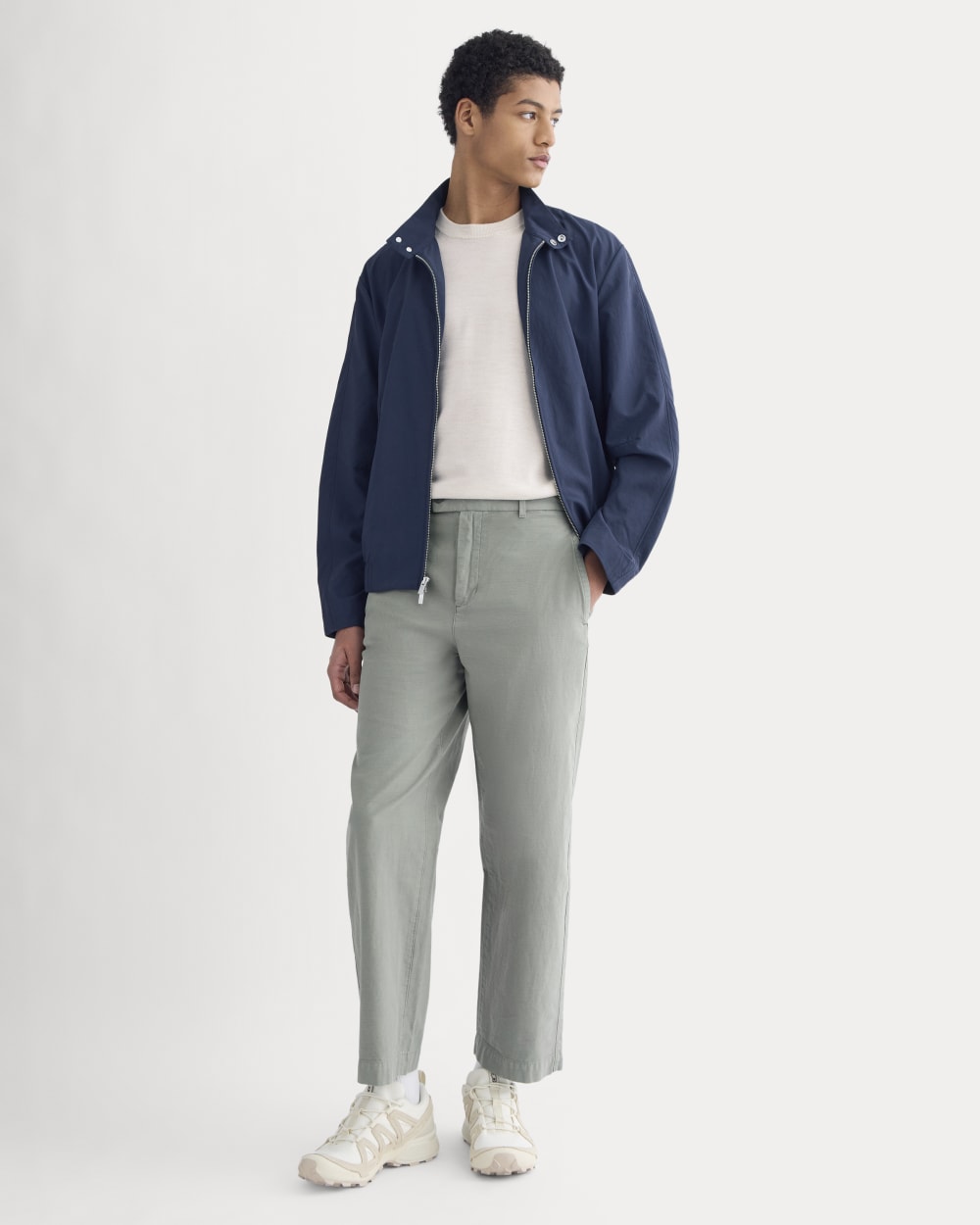 Cropped Slub Trouser | Agave Green – Everlane