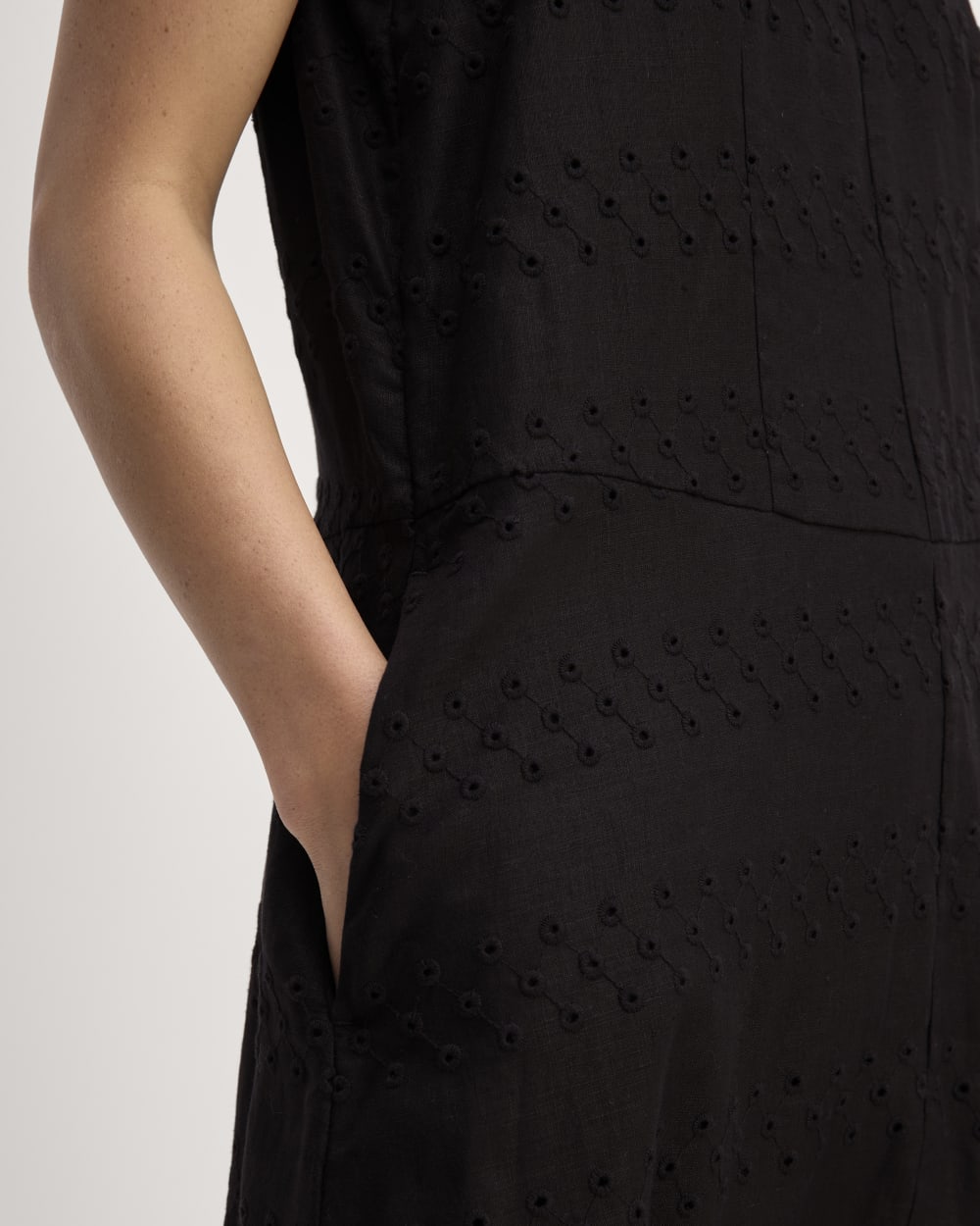 The Linen Eyelet Maxi Dress | Black Eyelet Everlane The Linen Eyelet Maxi Dress | Black Eyelet Everlane