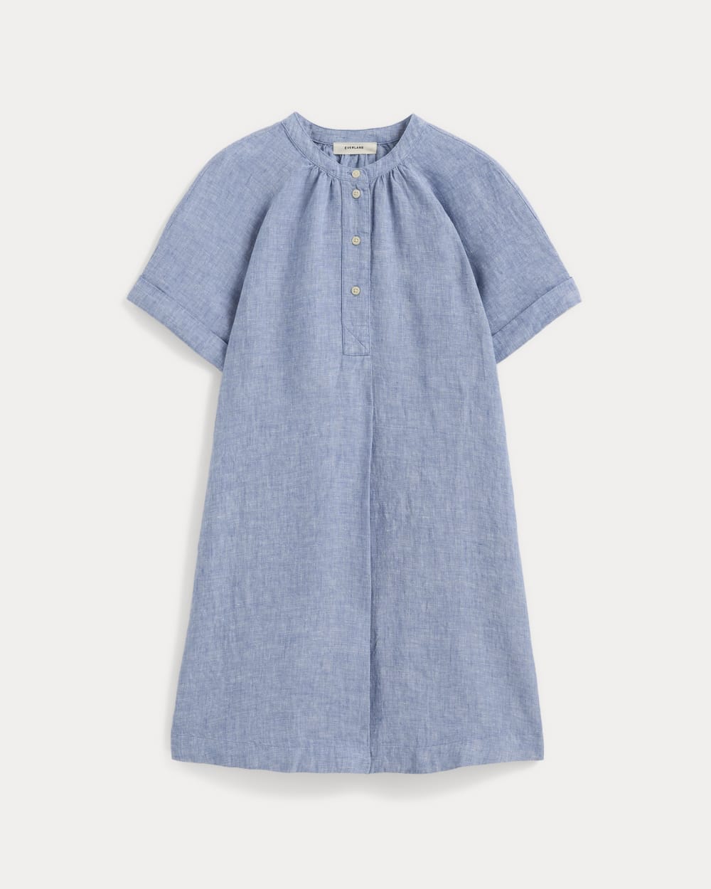 Everlane Popover Dress, Linen, Chambray, Size Small Everlane Popover Dress, Linen, Chambray, Size Small