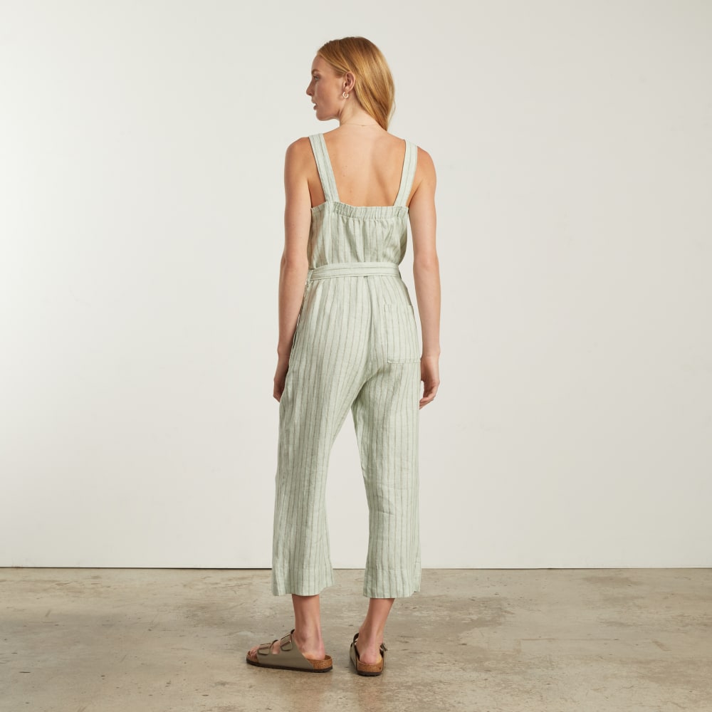 womens-linen-picnic-jumpsuit-seafoam-pinstripe | alt