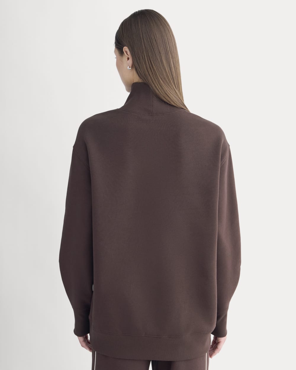 Luxe Fleece Turtleneck | Heathered Oat