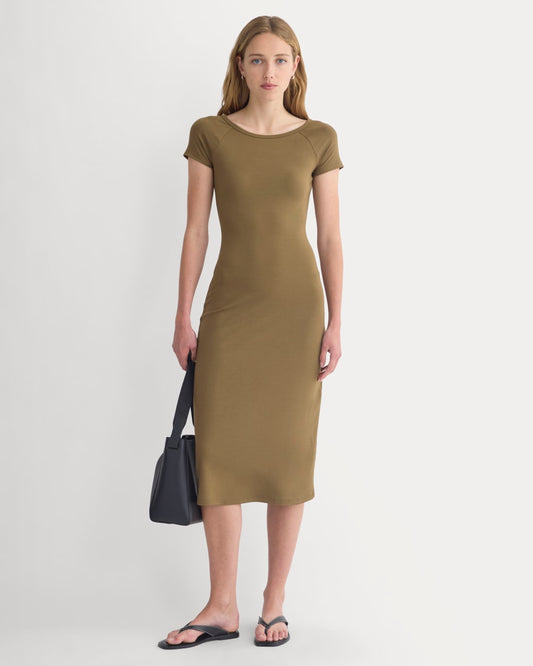 womens-raglan-midi-dress-beech | primary