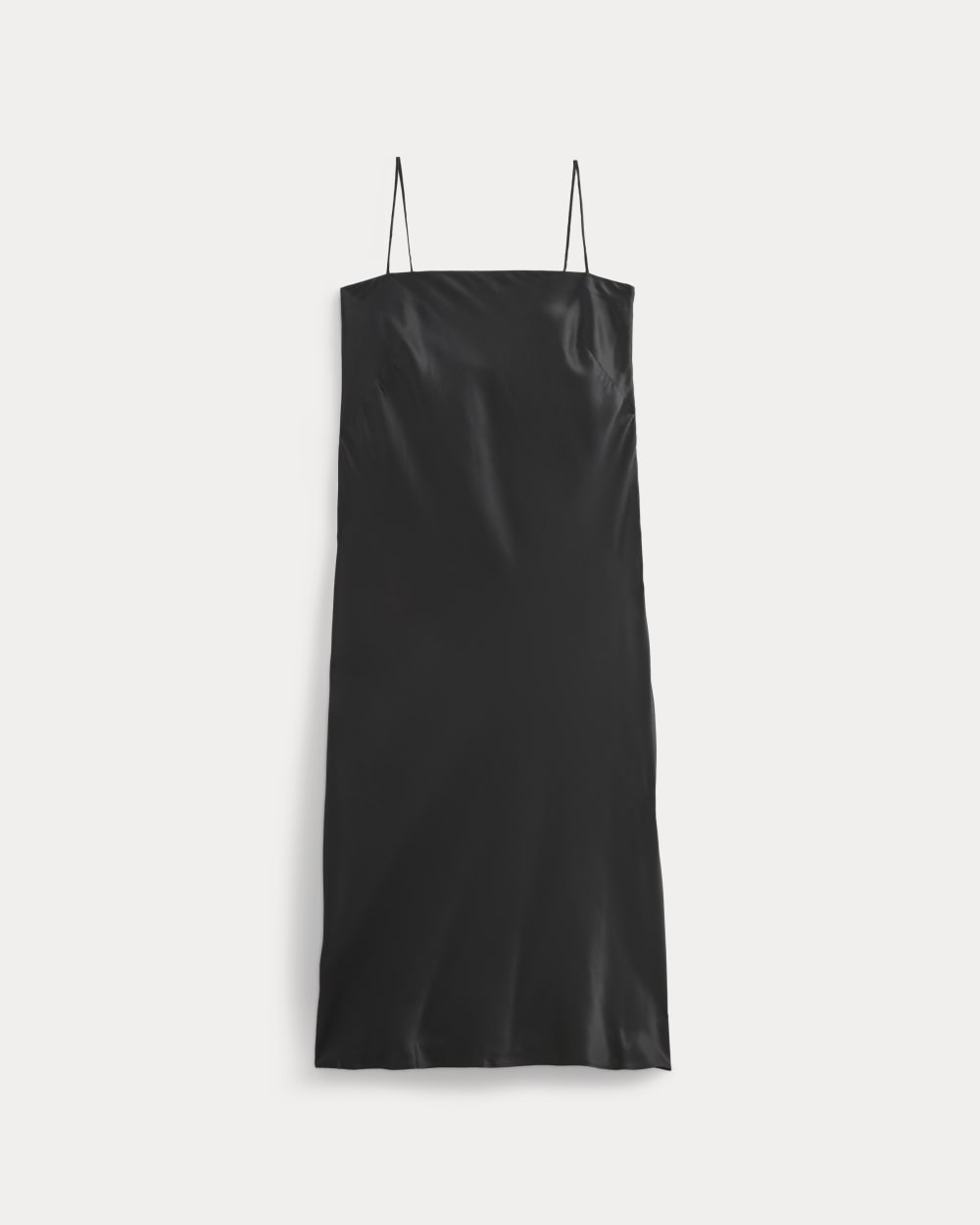 strapless slip dress Everlane Slip Dress In Silk Charmeuse In Black, Size 4, Viscose