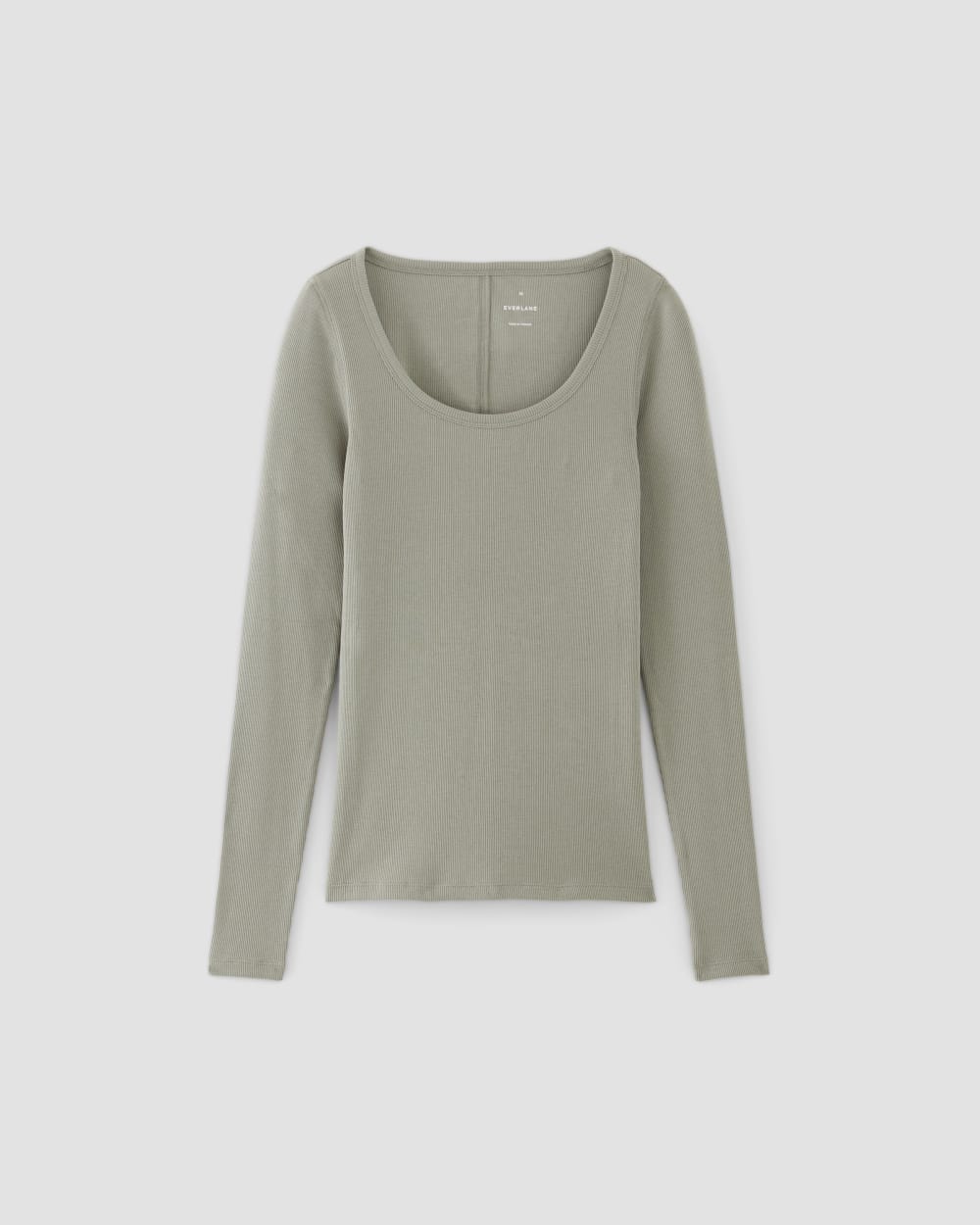 womens-supima-micro-rib-ls-scoop-tee-sage-green | alt
