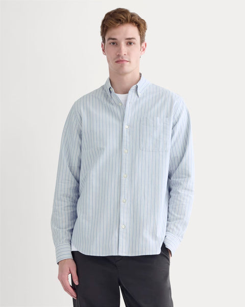 The Classic Oxford Shirt | Summer Sky Stripe | Standard – Everlane