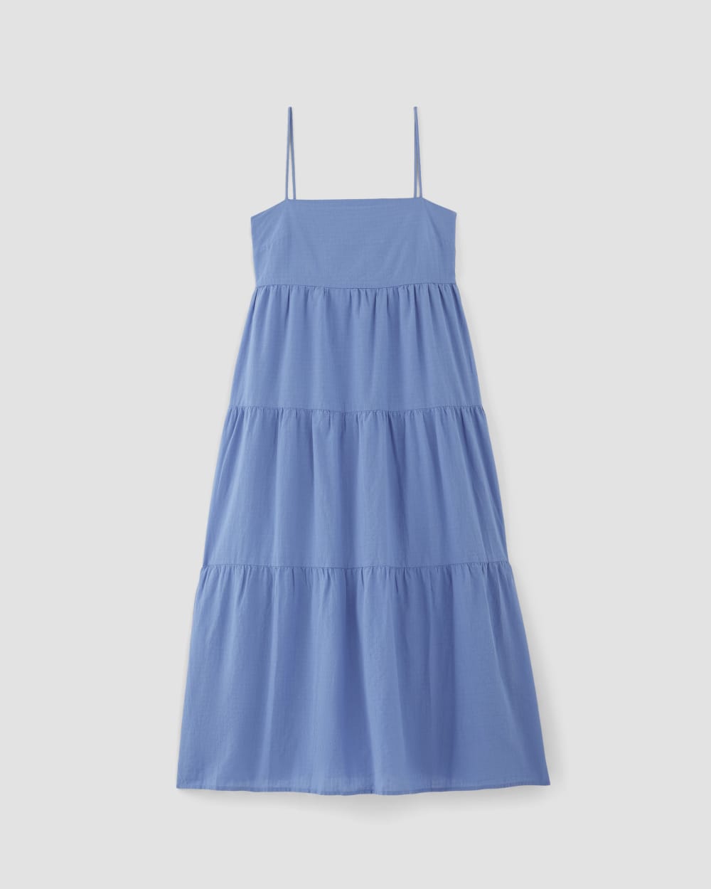 womens-gauze-tiered-dress-blue-opal | alt