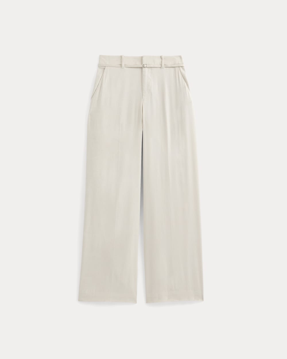 womens-wide-leg-belted-pant-stretchlinen-long-birch | alt