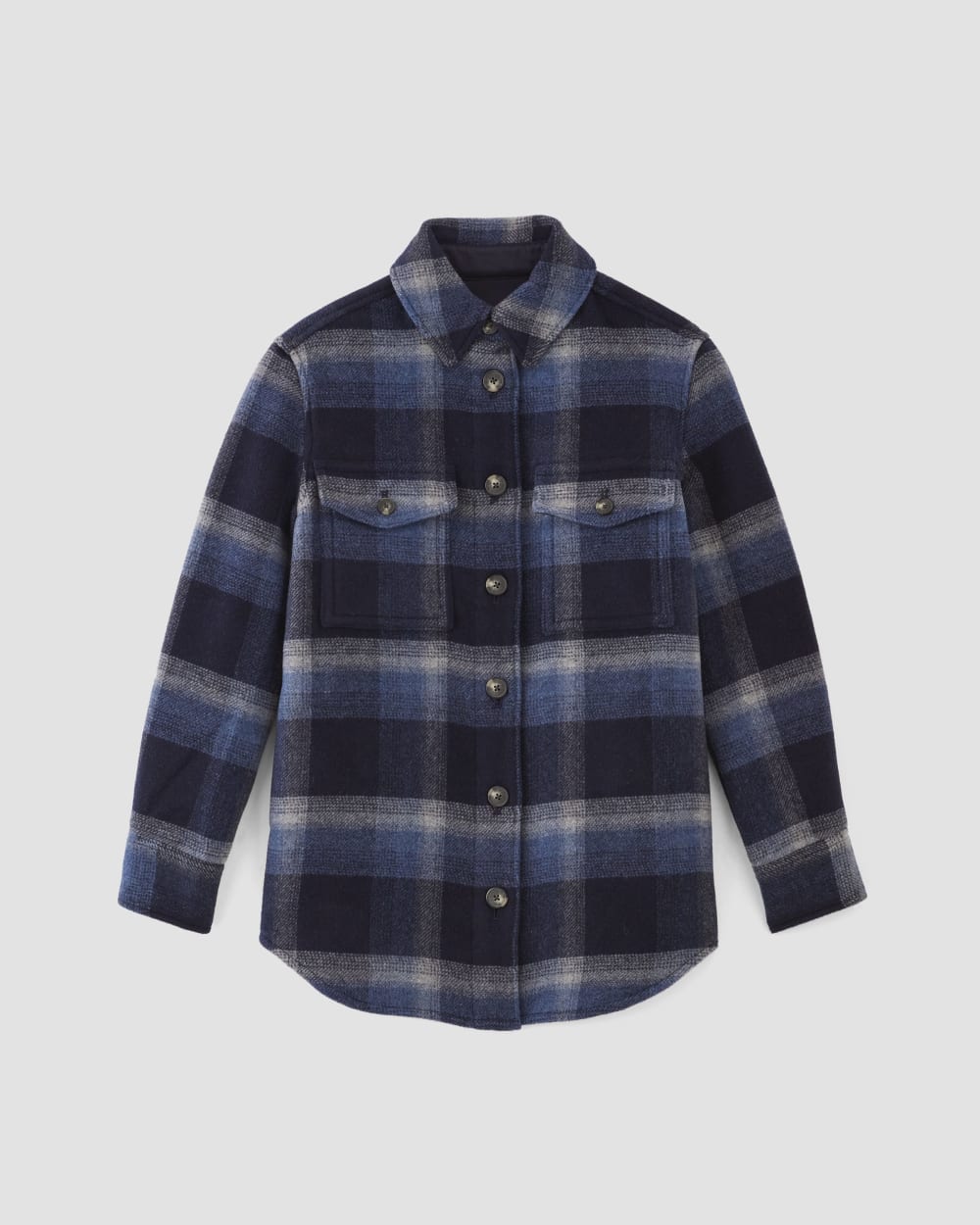 womens-rewool-oversized-shirt-jacket-navy-shadow-plaid | alt