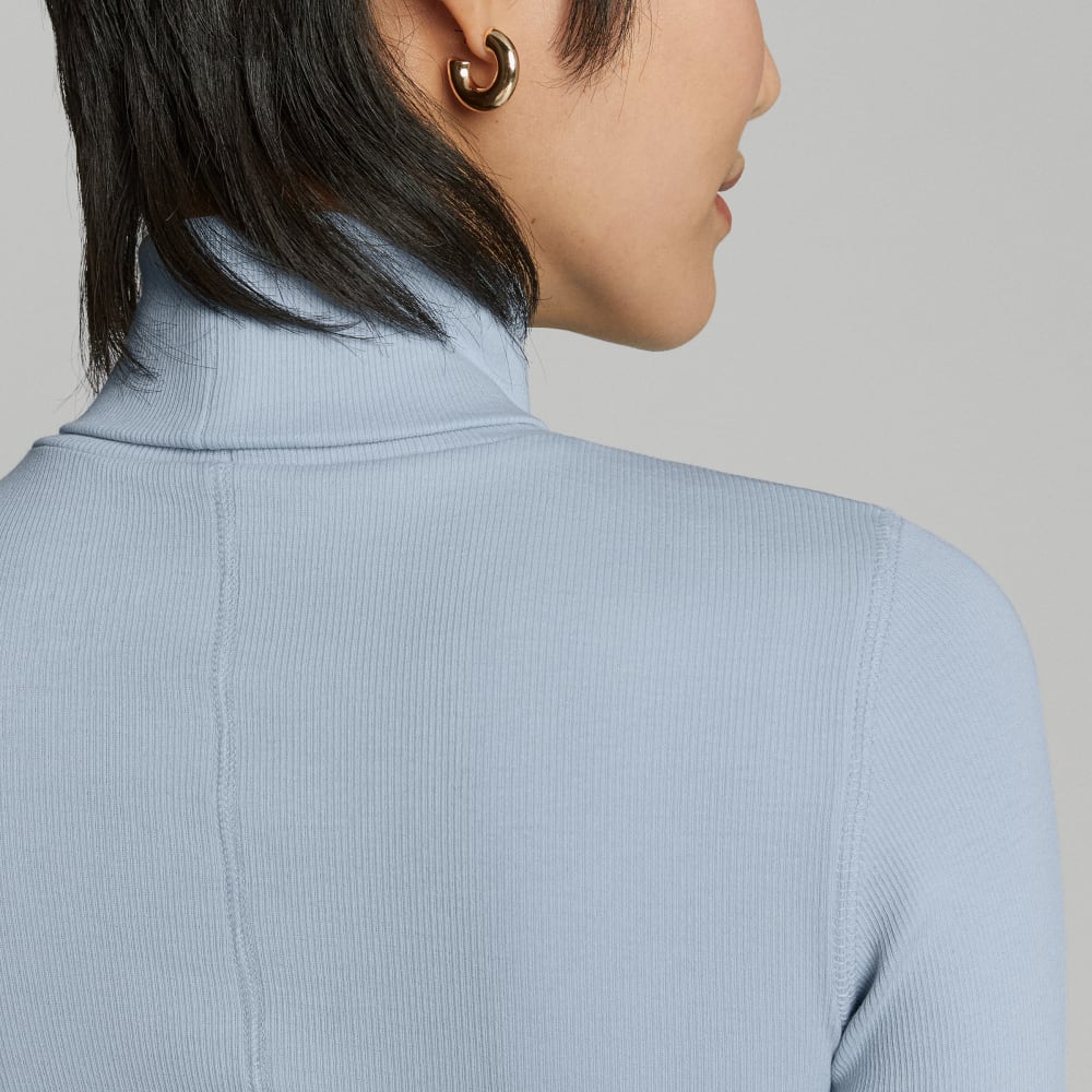 The Luxe Micro-Rib Turtleneck | Mist – Everlane