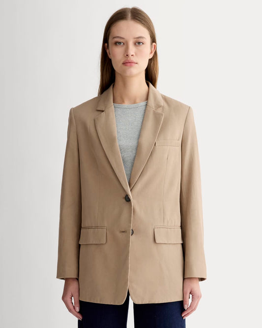 womens-tencel-oversized-blazer-ash-brown | primary