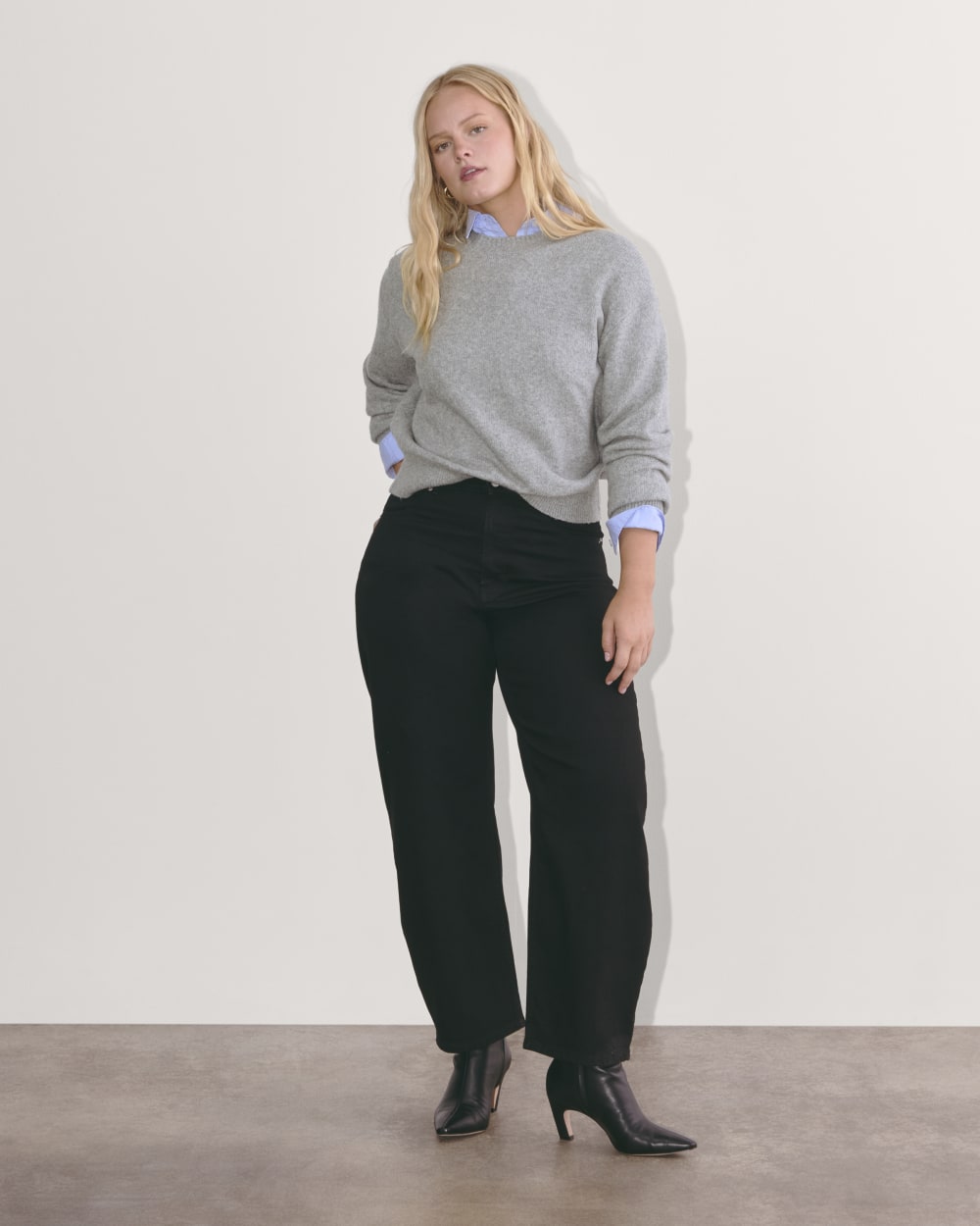 The Cocoon Crew in Plush Cotton | Heathered Grey – Everlane