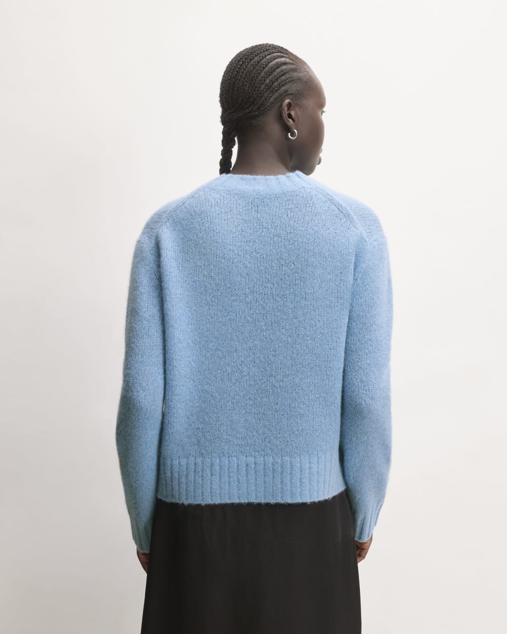 The Alpaca Cropped Crewneck Sweater | Heritage Blue – Everlane