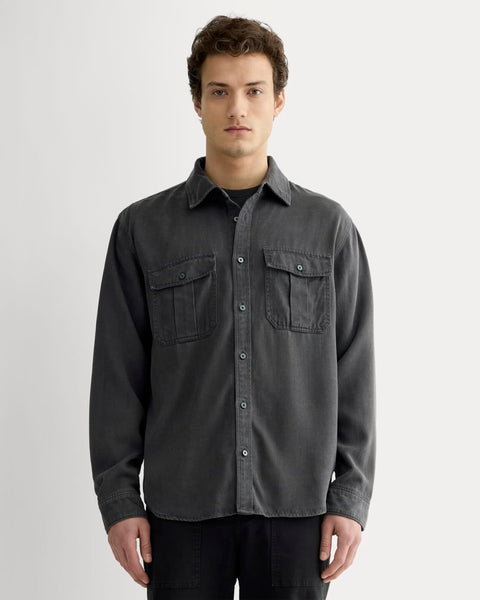 The Utility Shirt Jacket in Buttersoft | Graphite – Everlane