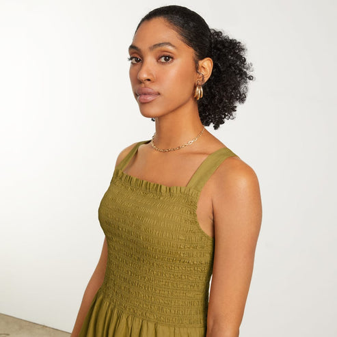 The Smock Dress | Autumn Fern – Everlane