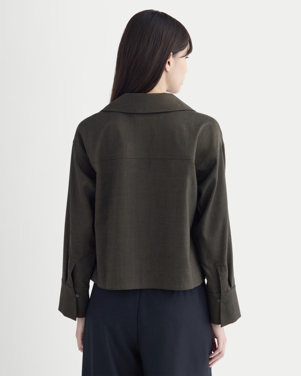 Overshirt in Tailor Twill | Heather Graphite