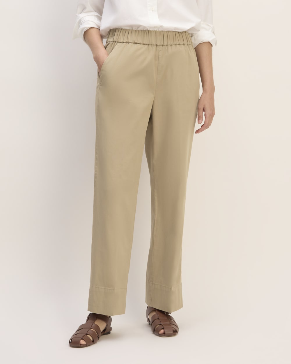 womens-easy-straight-leg-chino-trench-coat-khaki