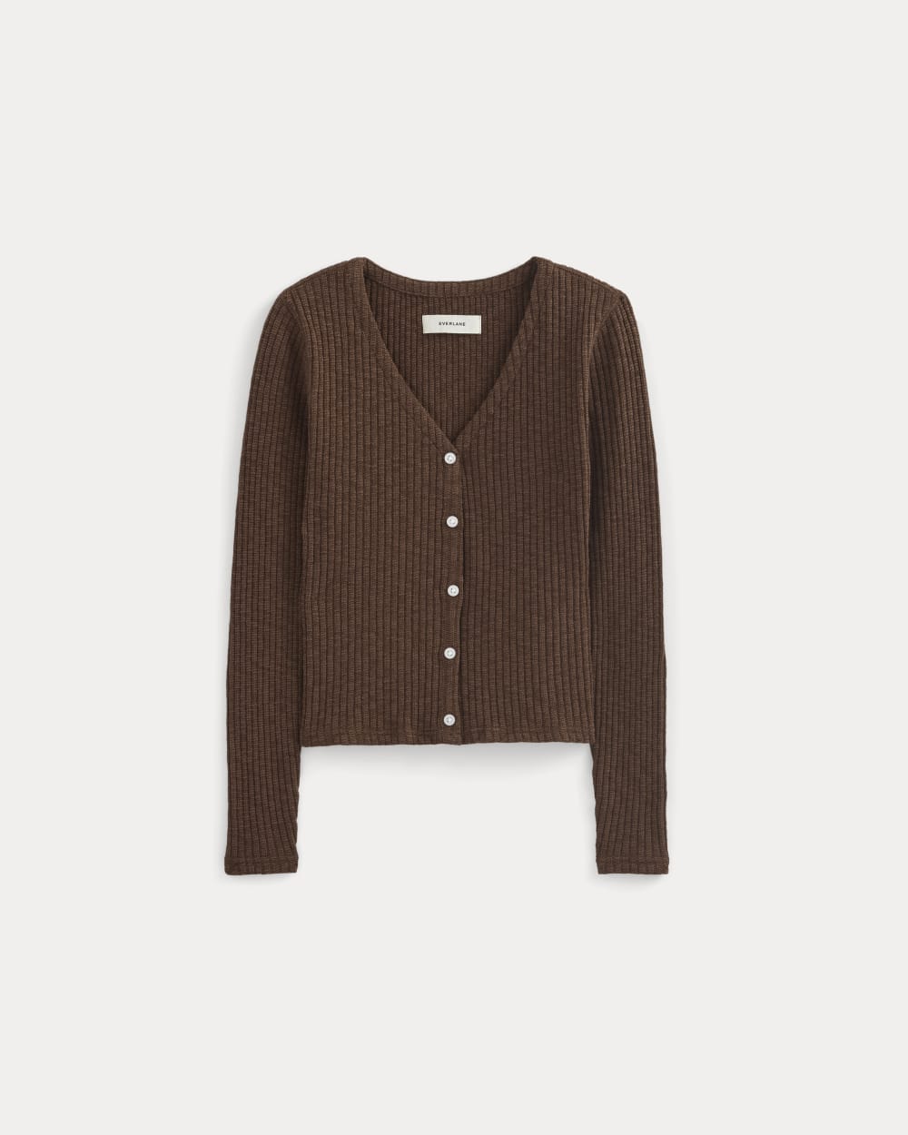The Cozy Rib Cardigan | Dark Mahogany – Everlane
