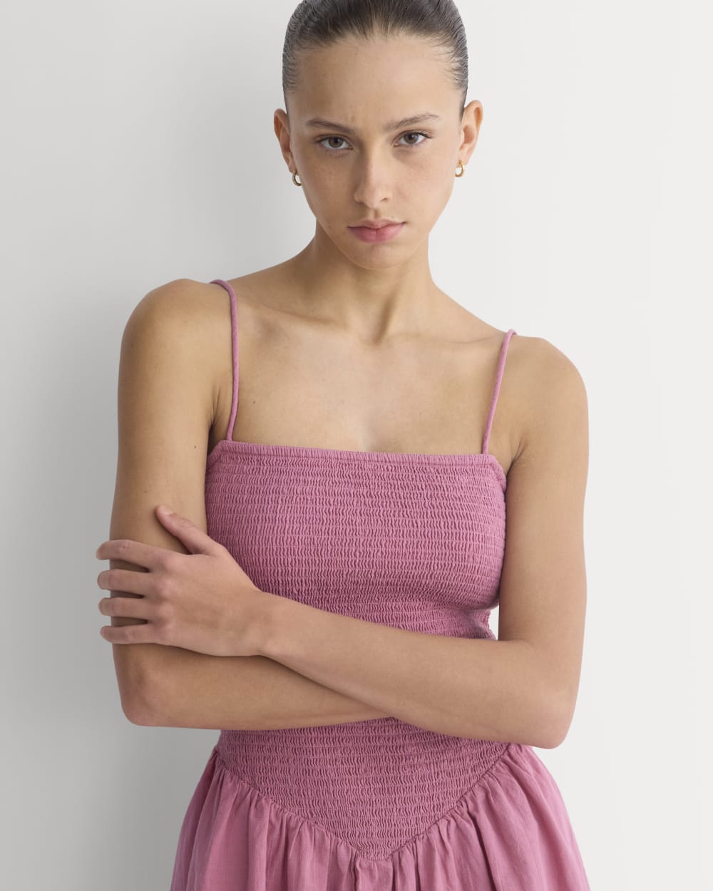womens-gauze-smocked-mini-dress-heather-rose