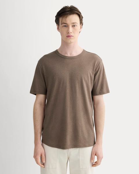 The Cotton Linen Tee Deep Taupe – Everlane
